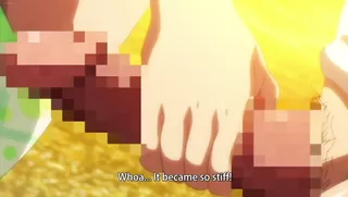 REDHEAD RIDES A BIG COCK ON THE BEACH