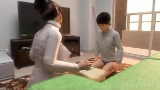 Sakura Mama and Tarou-chan