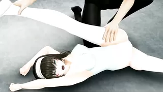 Pure Idol - Immoral Shooting Session & Moaning in Pain Doing the Splits