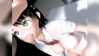 A shy girl serves courage at the shyness that older brothers (Bonus)