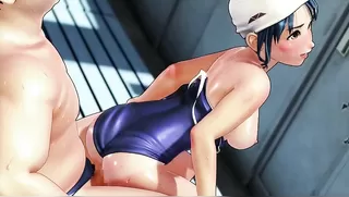 Panty pilferers and mermaid in school swimwear