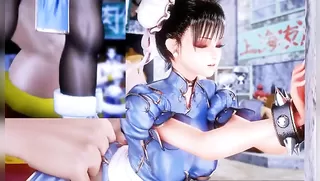 Fighting Girl Li - Defeated and automatically assaulted