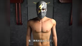 Opening masks ceremony with girl's white