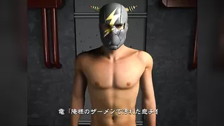 Opening masks ceremony with girl's white