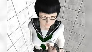 Virgin fucking in public toilet