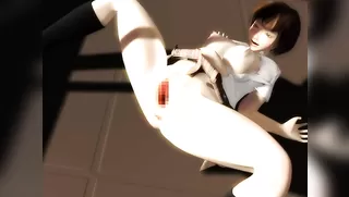 Naughty shadow in the twilight time in school