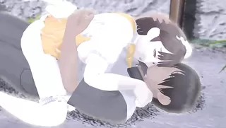 A waitress of the family restaurant in the backstreet