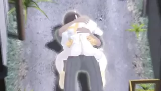 A waitress of the family restaurant in the backstreet