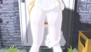 A waitress of the family restaurant in the backstreet