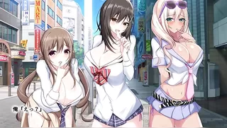 Bareback sex hot spring bus tour with three slutty gals cumming in!