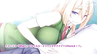 The japanese culture training that the blond girl foreign student who is a pure whip whip is sex The motion anime