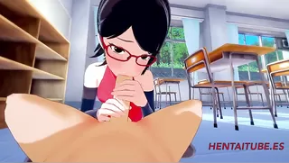 Boku no Hero Boruto Naruto Hentai 3D - Bakugou Sarada Sex in Classroom