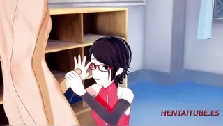 Boku no Hero Boruto Naruto Hentai 3D - Bakugou Sarada Sex in Classroom
