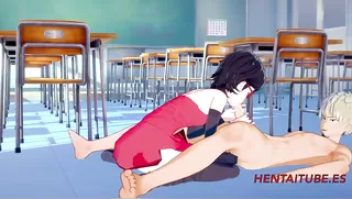 Boku no Hero Boruto Naruto Hentai 3D - Bakugou Sarada Sex in Classroom
