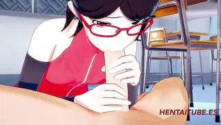 Boku no Hero Boruto Naruto Hentai 3D - Bakugou Sarada Sex in Classroom
