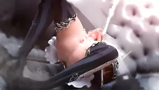 Big Nut-turnal Emissions in Bed With Lark the Streaming SuccuFuta