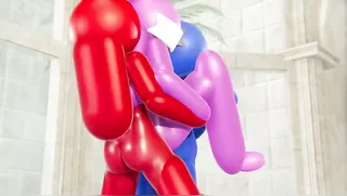 Among us Futanari Double Penetration for Pink.