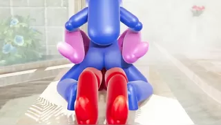 Among us Futanari Double Penetration for Pink.