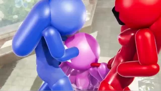 Among us Futanari Double Penetration for Pink.