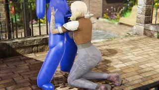 Among us porn - Blue x White - Futanari Sex