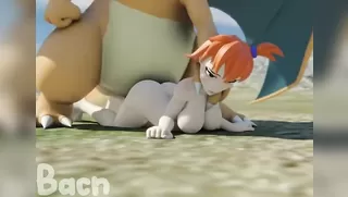 Misty x Charizard - Pokemon Hentai - Bacn