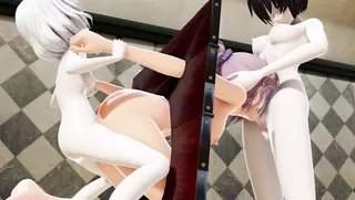 Cum Futanari lesbian sex movie collection 07 Ri-Kyuu x Re-Kyuu x Aoba