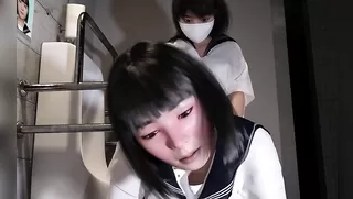 Sailor Girl Stuck In A Wall