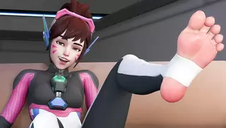 D.Va Footjob